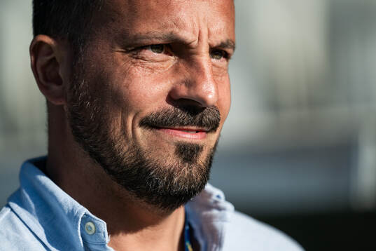 Utsiktens assisterande sportchef Michel Berntsson Gonzales