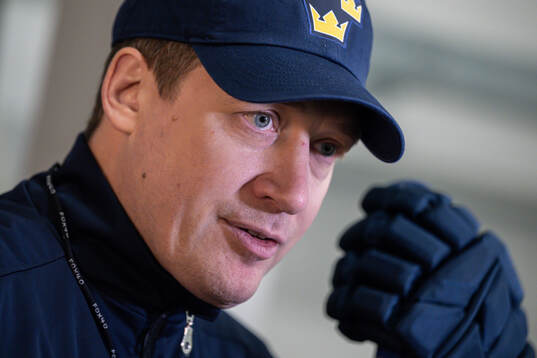 Head coach Sam Hallam of Sweden