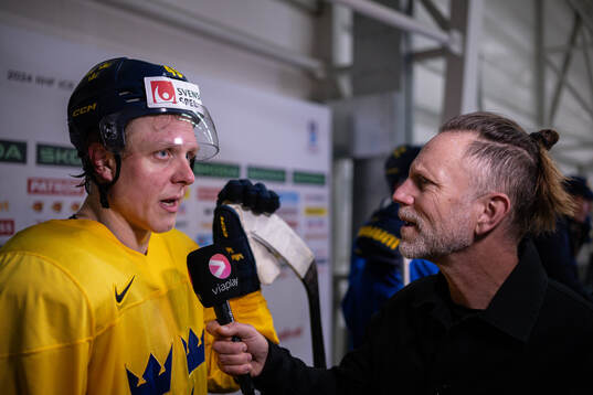 Fabian Zetterlund of Sweden is interviewed