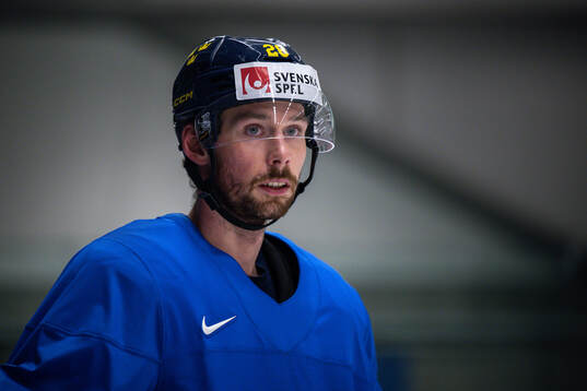 Marcus Pettersson of Sweden at a practice session