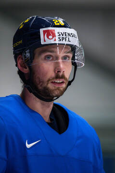 Marcus Pettersson of Sweden at a practice session