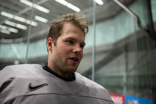 Goaltender Filip Gustavsson of Sweden