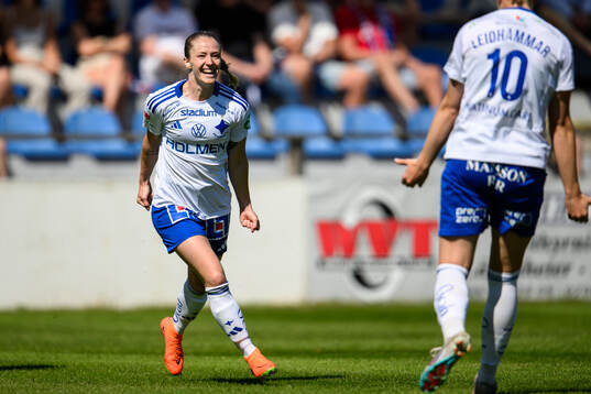 IFK Norrköpings Sabina Ravnell jublar