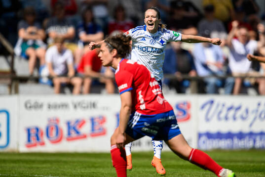 IFK Norrköpings Sabina Ravnell jublar