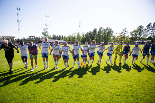 IFK Norrköpings spelare jublar