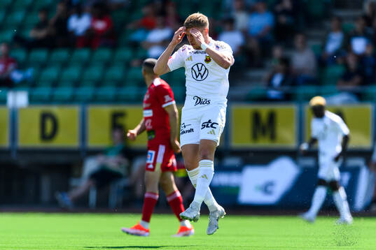 Östersunds Mykola Musolitin deppar