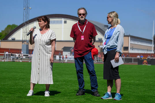 Skövde kommuns representanter Teres Sahlström, Helene