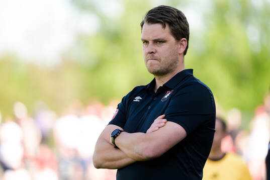 Örgrytes tränare Andreas Holmberg deppar