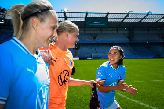Malmö FFs Sanna Kullberg och Ana Mafalda Ferreira Barboz