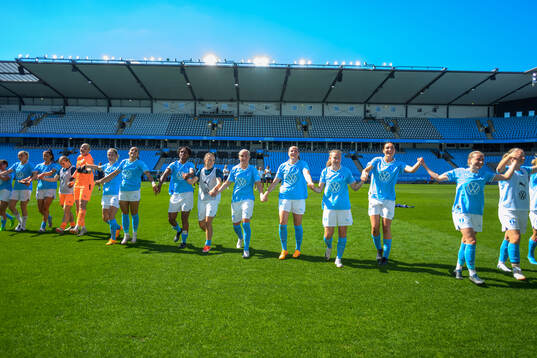 Malmö FFs spelare jublar