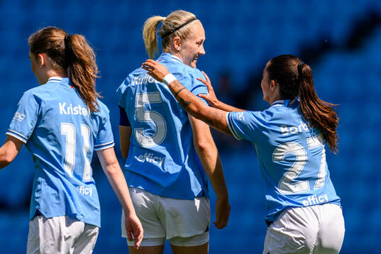 Malmö FFs Sanna Kullberg och Ana Mafalda Ferreira Barboz
