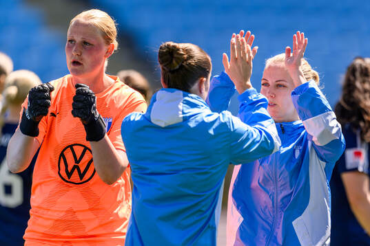 Malmö FFs målvakt Kathrine Østergaard Larsen och