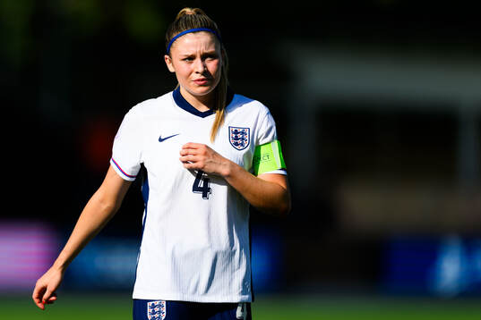 Claudia De La Cuerda of England looks dejected
