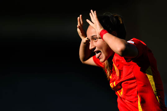 Alba Cerrato of Spain celebrates