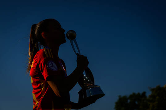 Player of Spain celebrate