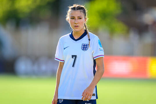Erica Parkinson of England looks dejected
