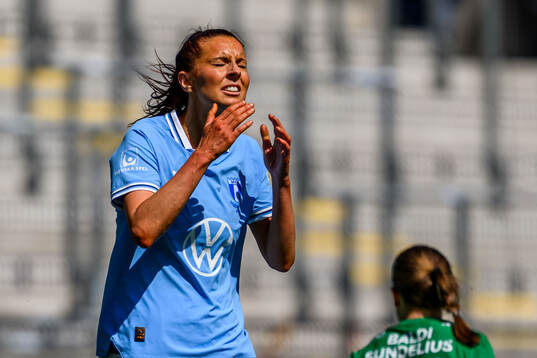 Malmö FFs Malin Gunnarsson deppar