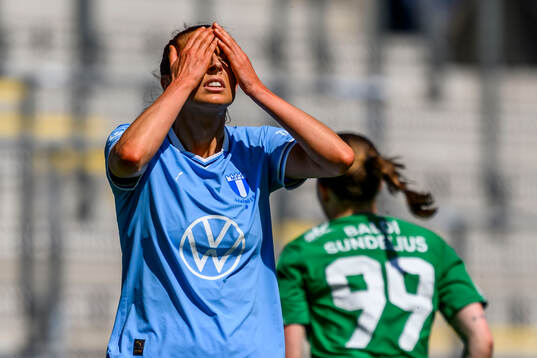 Malmö FFs Malin Gunnarsson deppar