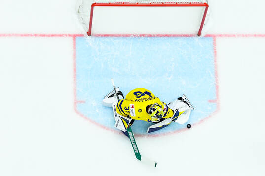 goaltender Filip Gustavsson of Sweden