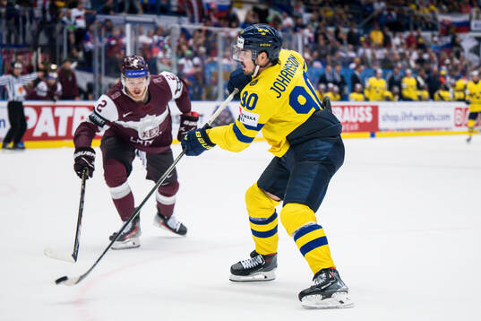 Marcus Johansson of Sweden scores 2-7