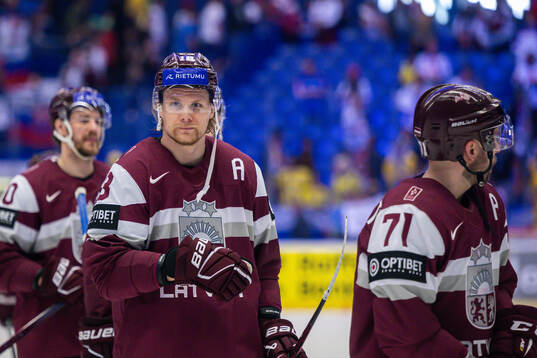 Rodrigo Abols of Latvia looks dejected