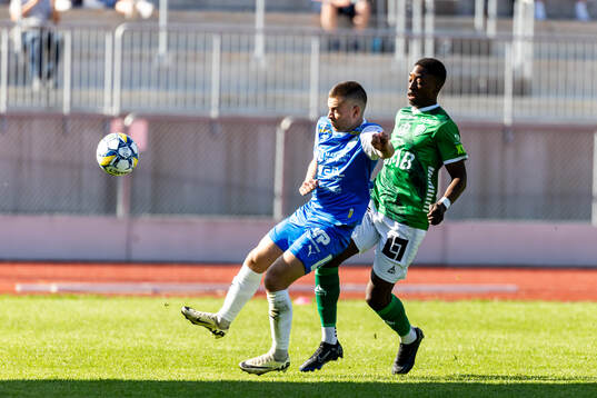 Brages Samouil Izountouemoi och IK Oddevolds Oscar Iglicar