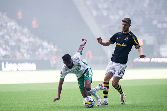 under fotbollsmatchen i Allsvenskan mellan Hammarby och AIK