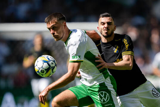 Hammarbys Pavle Vagic och AIKs Ioannis Pittas
