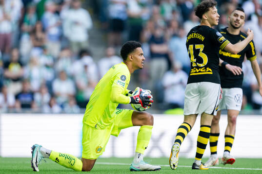 Hammarbys målvakt Oliver Dovin
