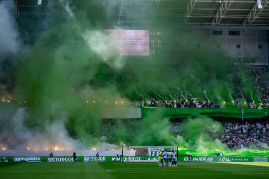 Hammarbys supportrar med tifo