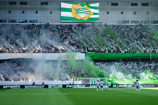 Hammarbys supportrar med tifo