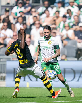AIKs Ismaila Coulibaly och Hammarbys Nahir Besara