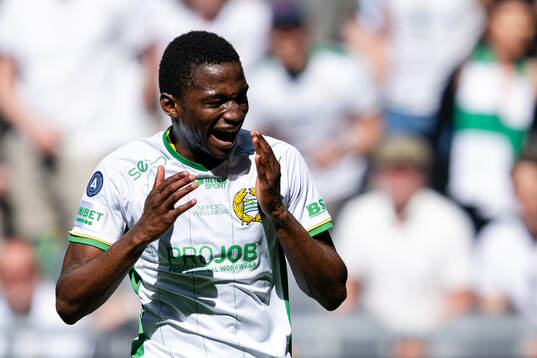 Hammarbys Bouzomana Toure reagerar