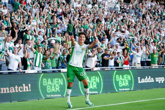 Hammarbys Deniz Gul jublar