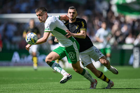Hammarbys Pavle Vagic och AIKs Ioannis Pittas