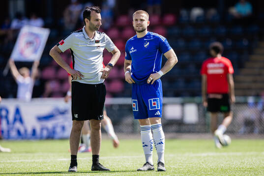 Brommapojkarnas tränare Andreas Engelmark och IFK
