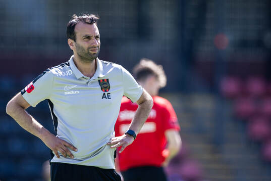 Brommapojkarnas tränare Andreas Engelmark