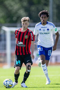 Brommapojkarnas Wilmer Odefalk och IFK Norrköpings Jesper