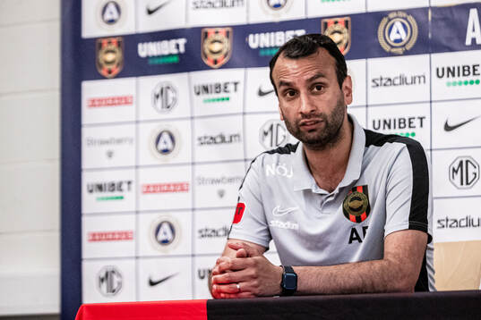 Brommapojkarnas tränare Andreas Engelmark