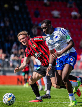 Brommapojkarnas Alexander Jensen och IFK Norrköpings Yahya