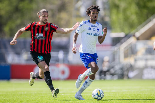 Brommapojkarnas Nikola Vasic och IFK Norrköpings Jesper