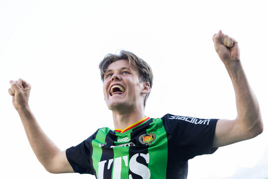 GAIS Axel Henriksson jublar