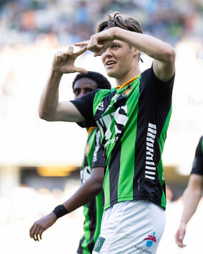 GAIS Axel Henriksson jublar