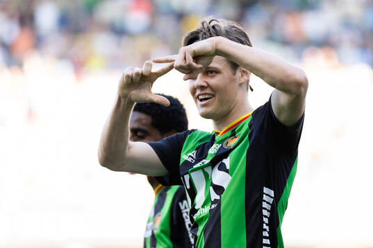 GAIS Axel Henriksson jublar