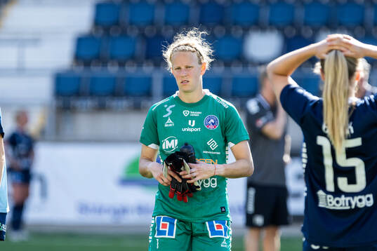 Linköpings målvakt Cajsa Andersson deppar