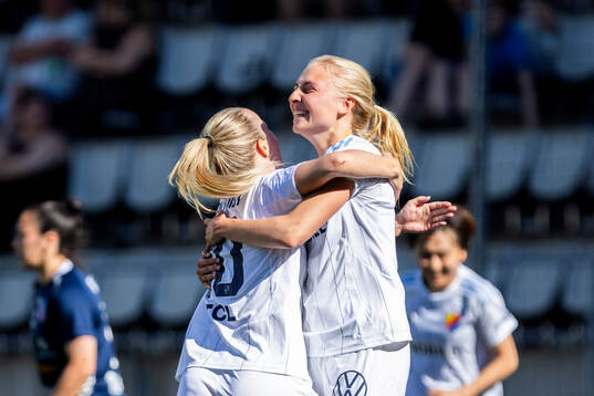 Djurgårdens Stinalisa Johansson jublar