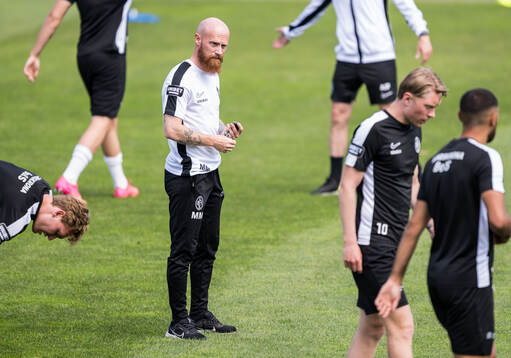 Landskronas tränare Max Mölder
