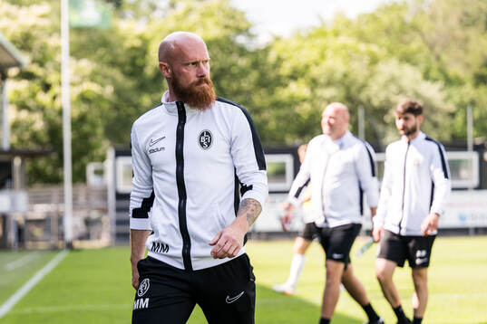 Landskronas tränare Max Mölder deppar