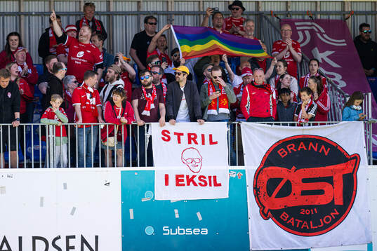 Spectators in the stands