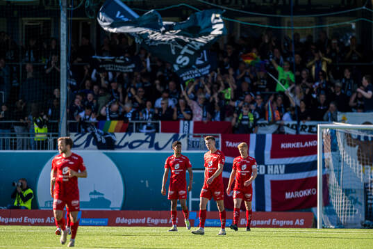 Emil Kornvig of Brann looks dejected